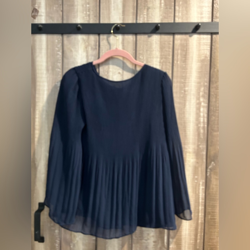 NWT Max Studio pleated swing blouse, M - Picture 12 of 13